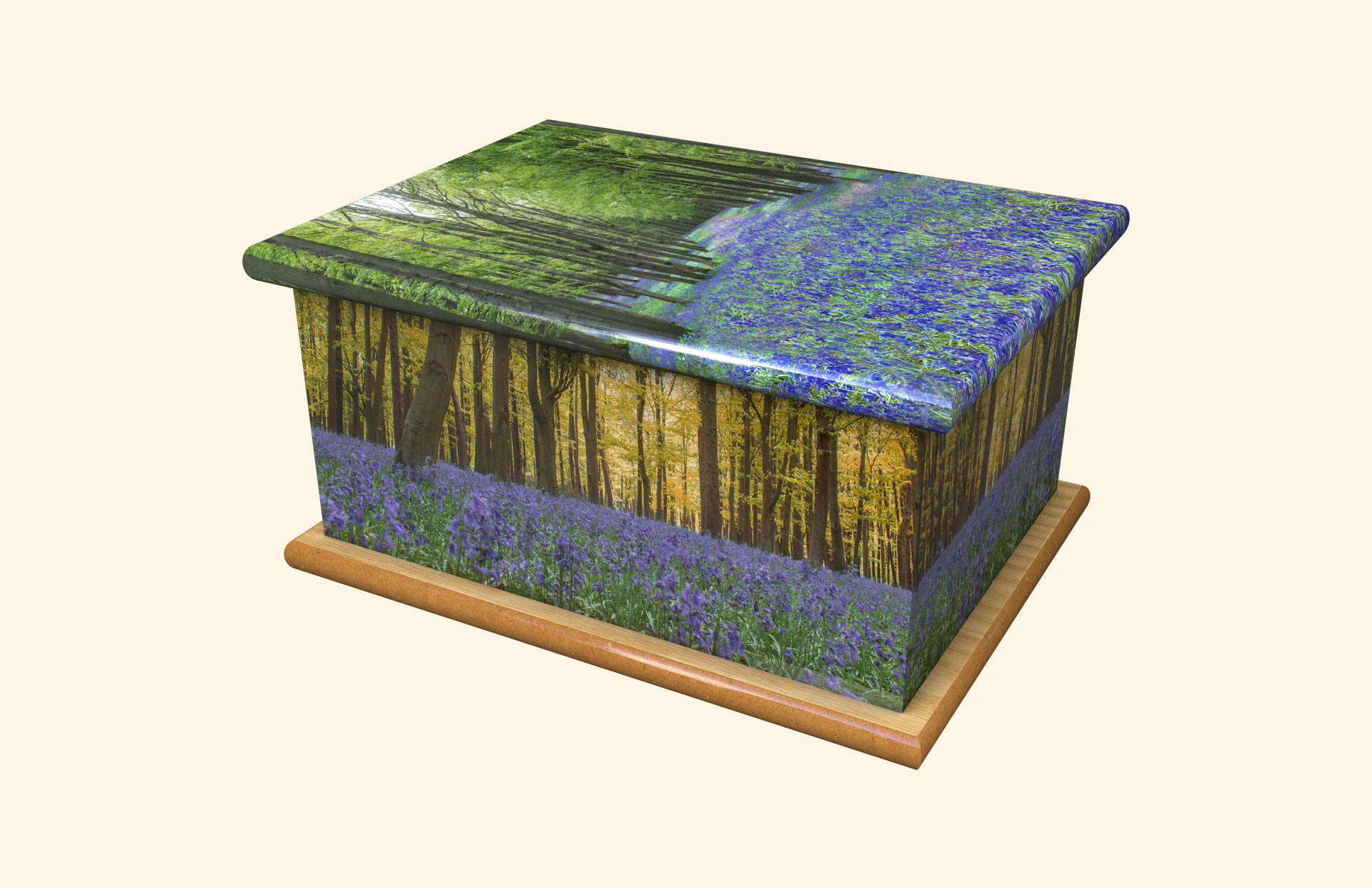 Bluebell Wood adult ashes casket